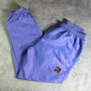 Vintage Surf Style 90's Purple Iridescent Track Pants Joggers Retro USA Made